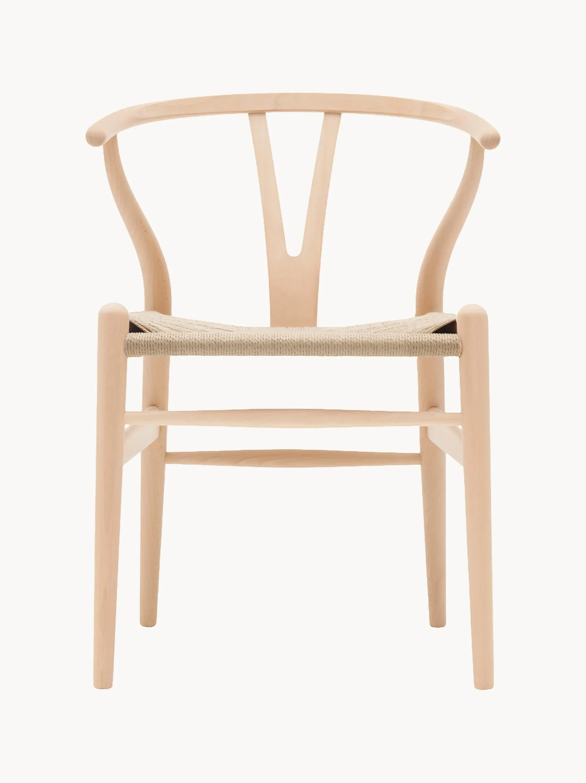 Sedia in legno con seduta intrecciata CH24 Wishbone Chair