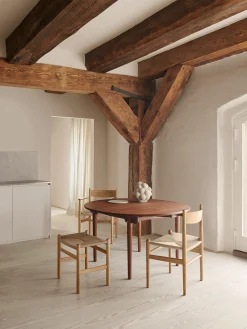 Sedia in legno con seduta intrecciata CH36