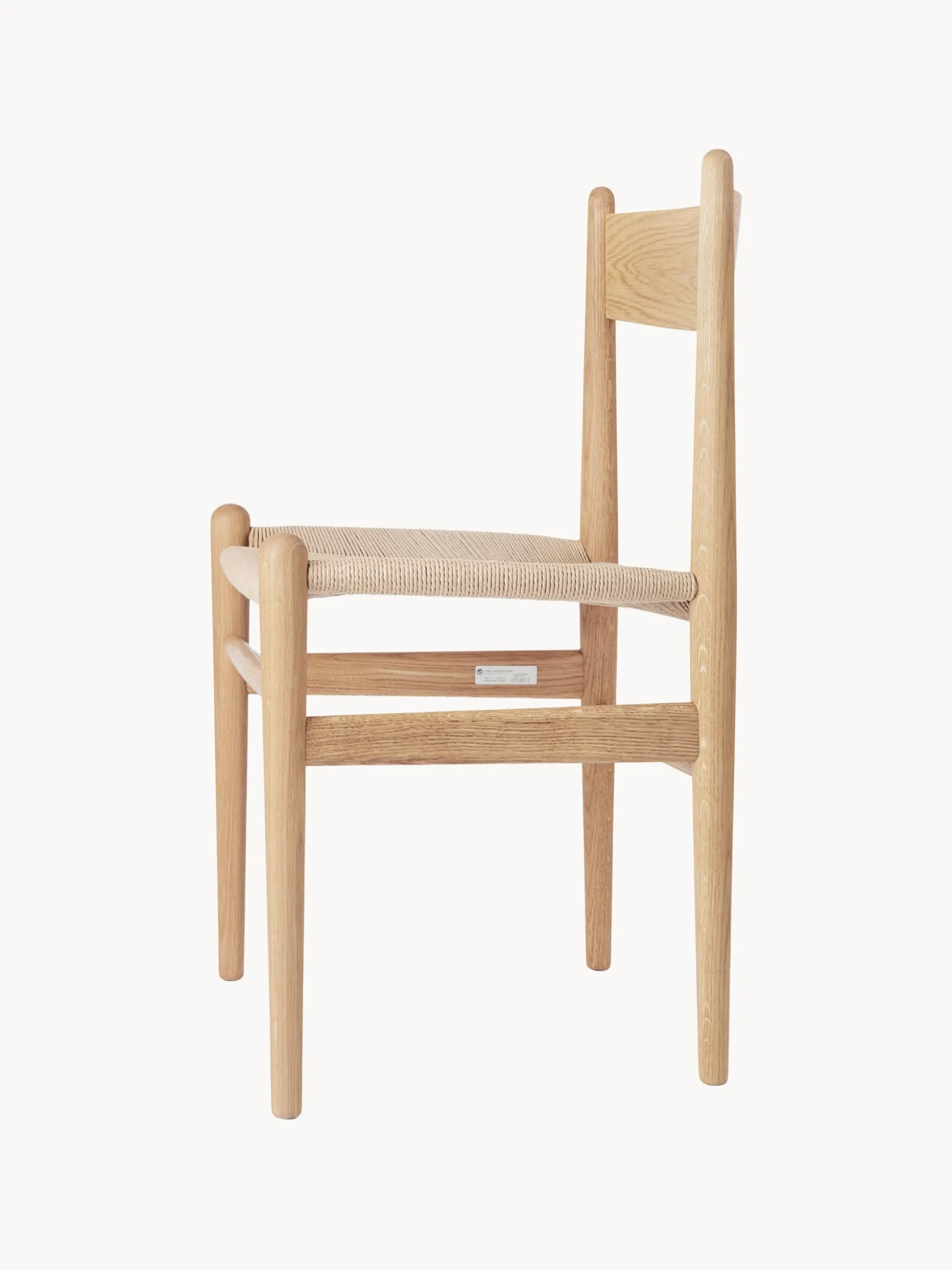 Sedia in legno con seduta intrecciata CH36