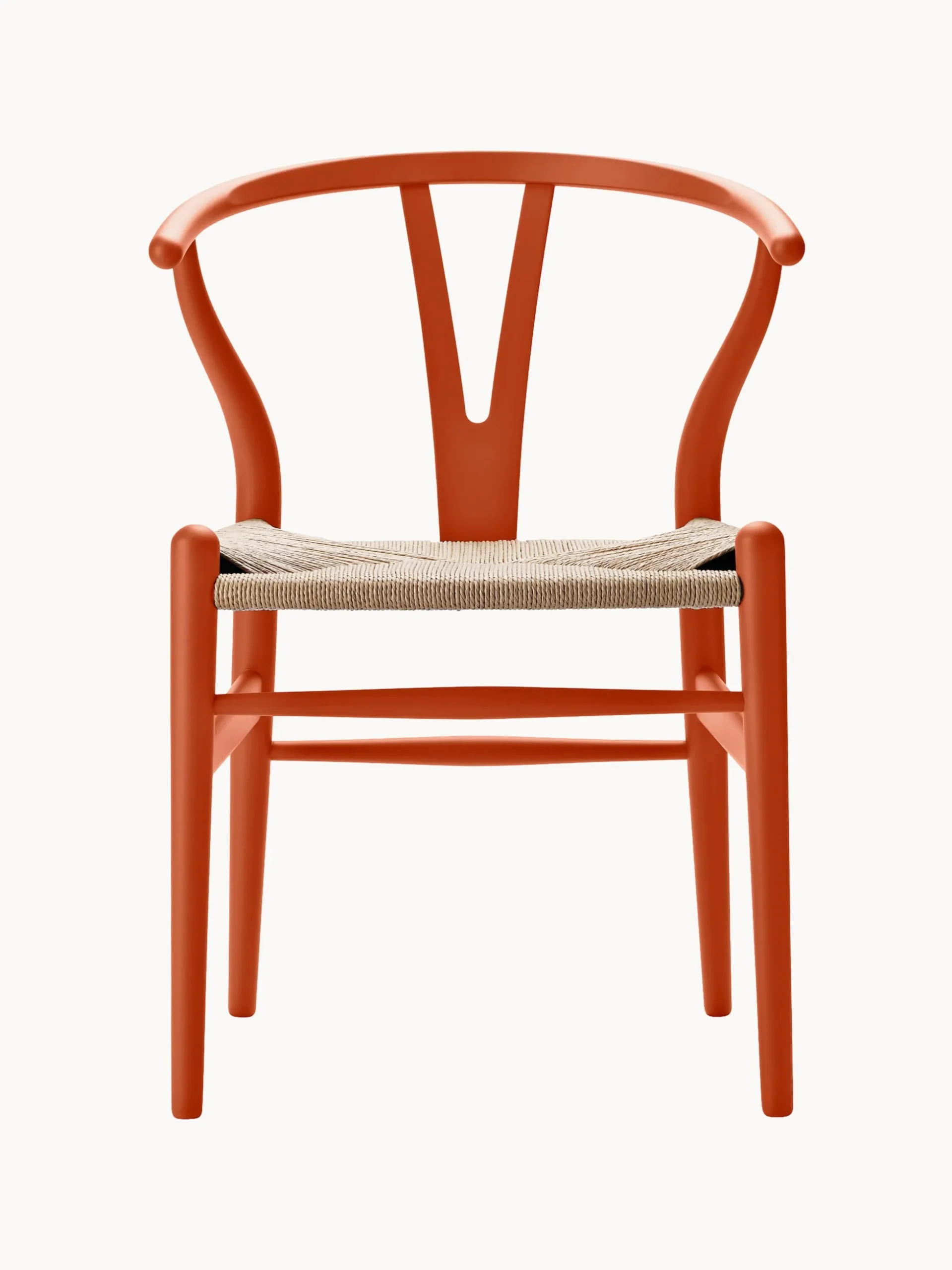 Sedia in legno con seduta intrecciata CH24 Wishbone Chair