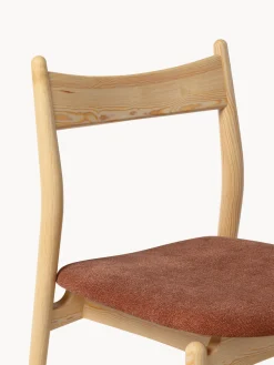 Sedia in legno di frassino con seduta imbottita Koa