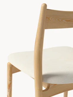 Sedia in legno di frassino con seduta imbottita Koa