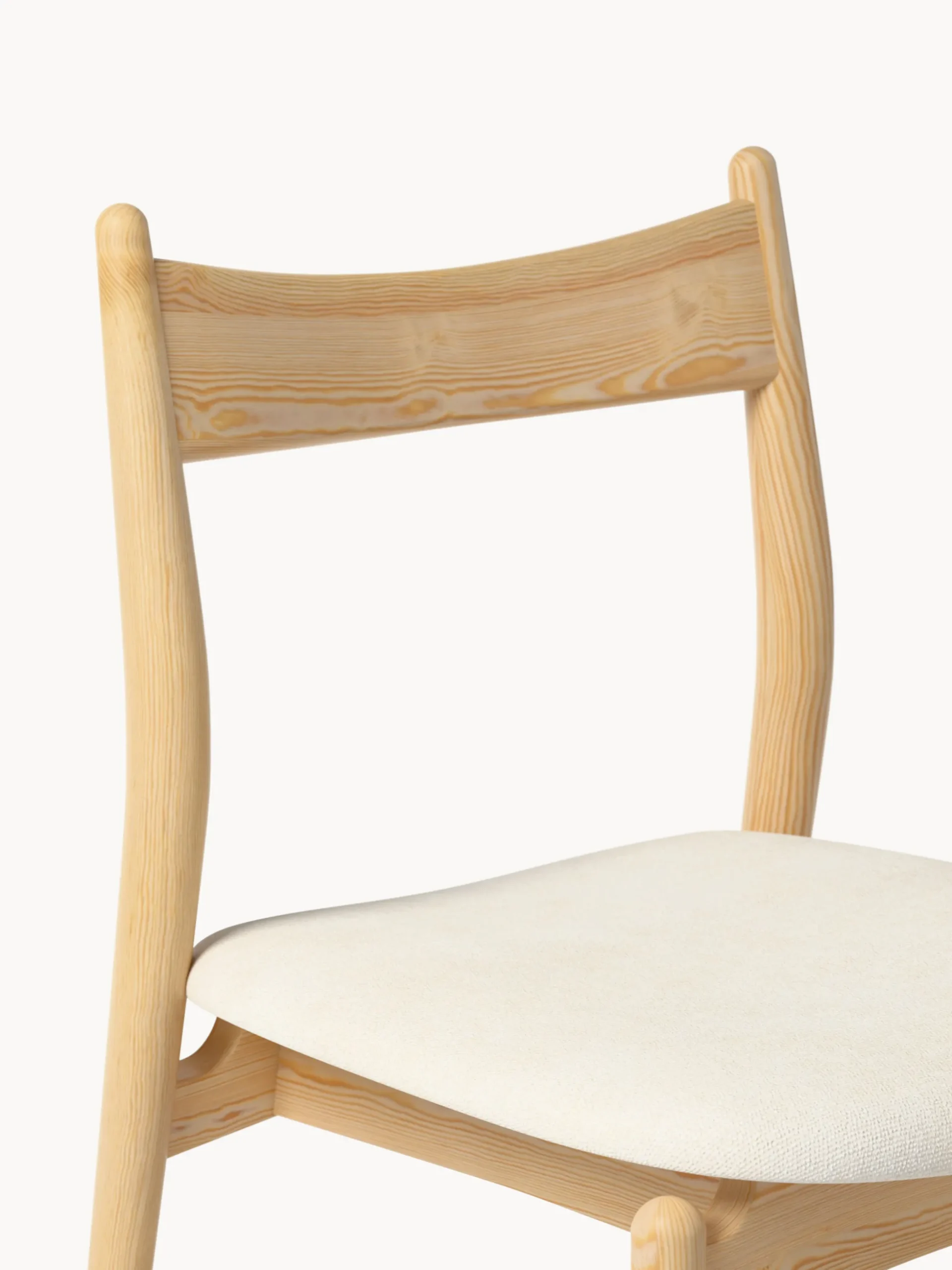 Sedia in legno di frassino con seduta imbottita Koa