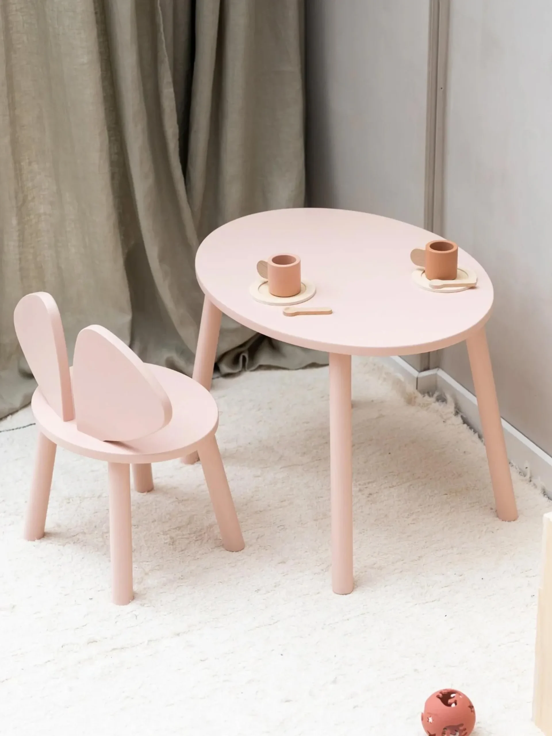 Sedia per bambini in legno Mouse