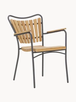 Sedie da giardino in legno di teak Ellen 2 pz