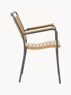 Sedie da giardino in legno di teak Ellen 2 pz