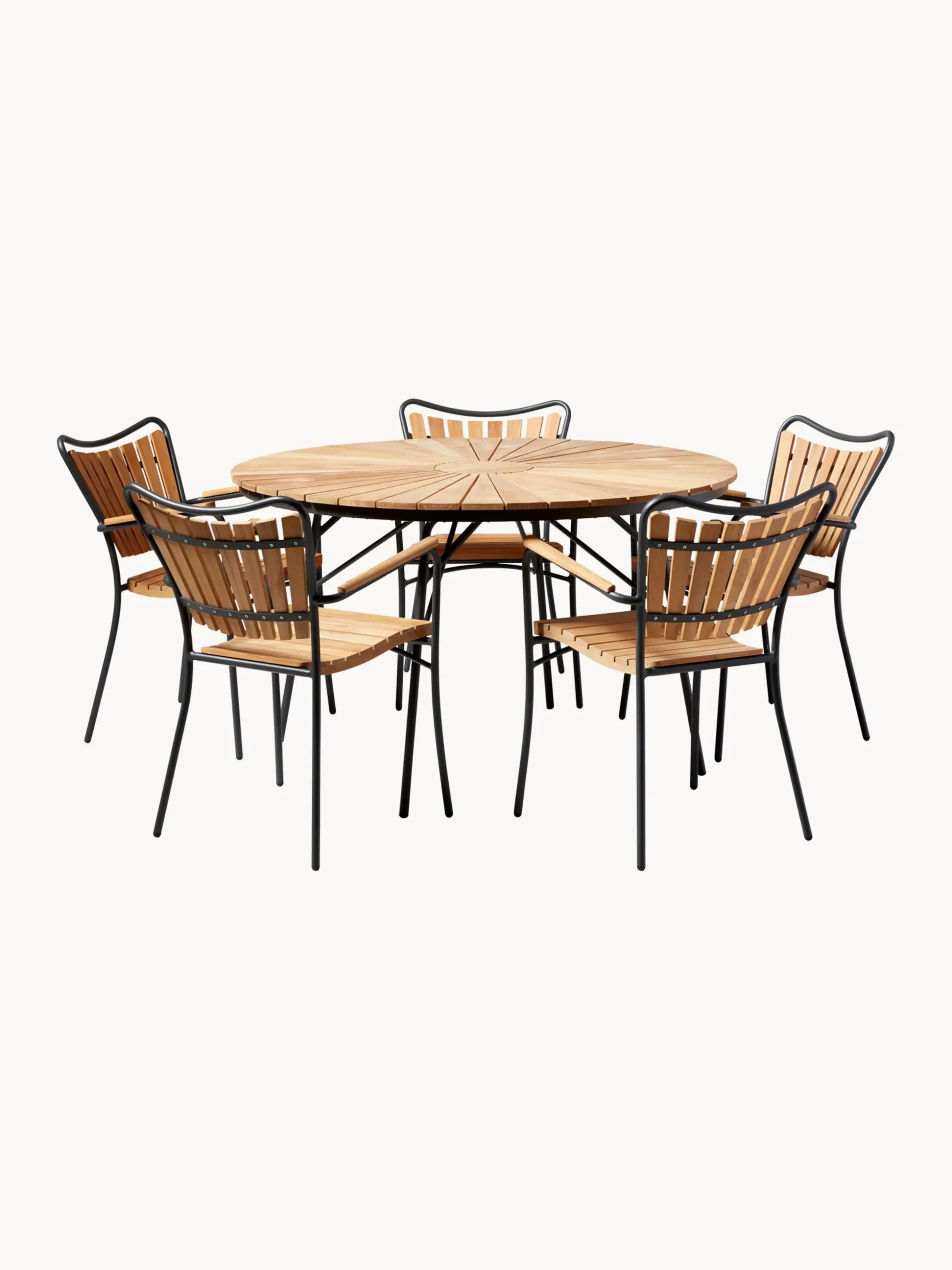 Sedie da giardino in legno di teak Ellen 2 pz