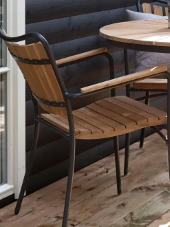 Sedie da giardino in legno di teak Ellen 2 pz