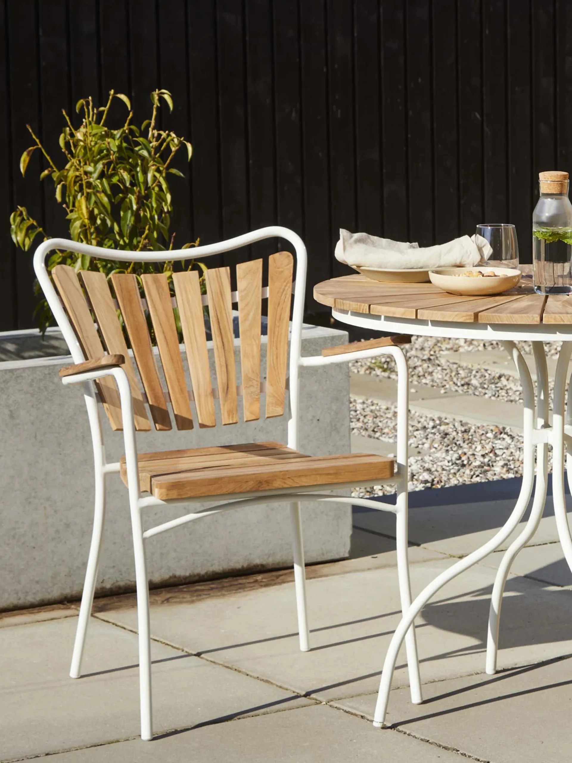 Sedie da giardino in legno di teak Ellen 2 pz