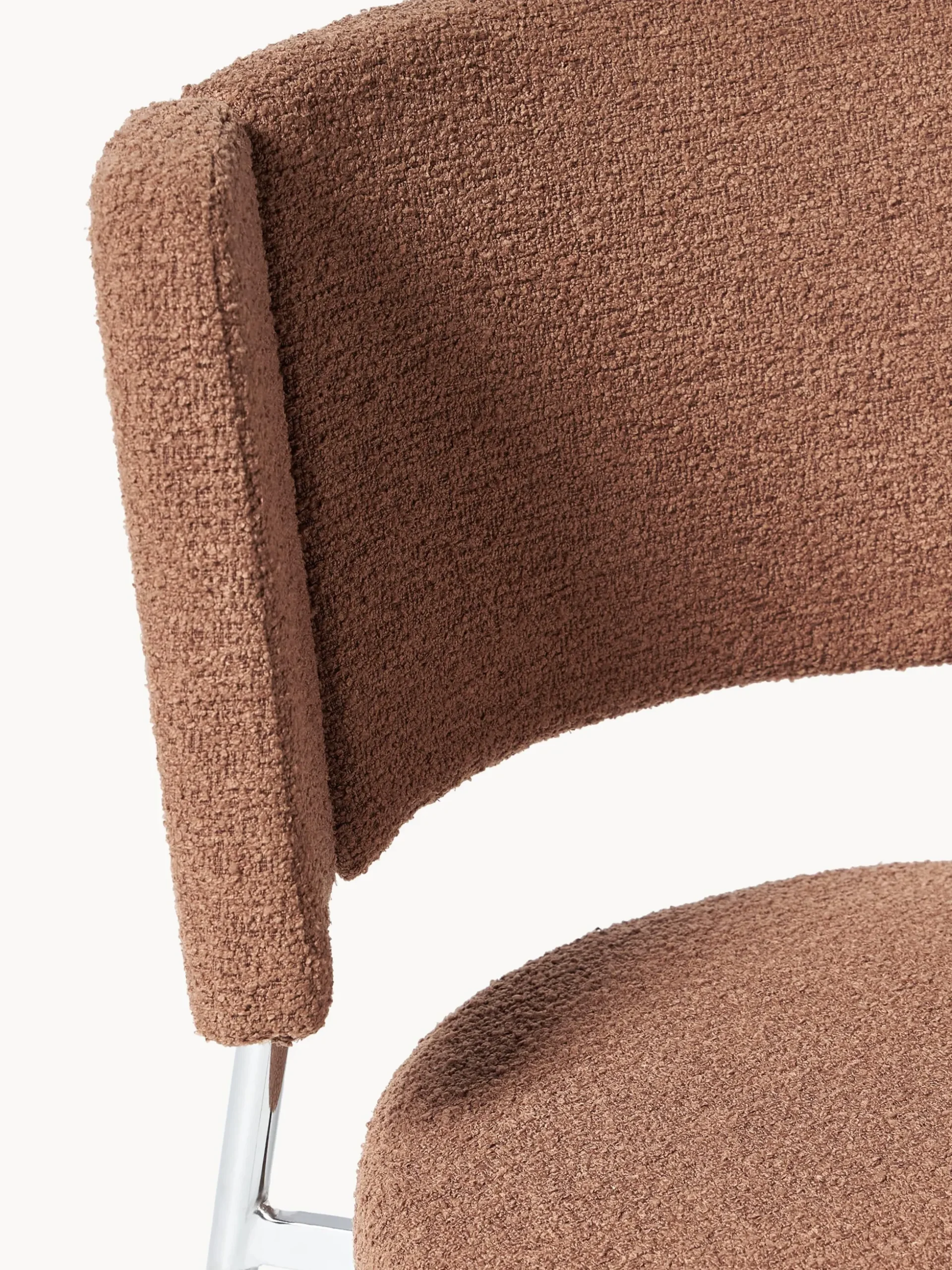 Sedie imbottite in bouclé Samantha 2 pz