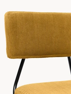 Sedie imbottite in velluto a coste Mats 2 pz