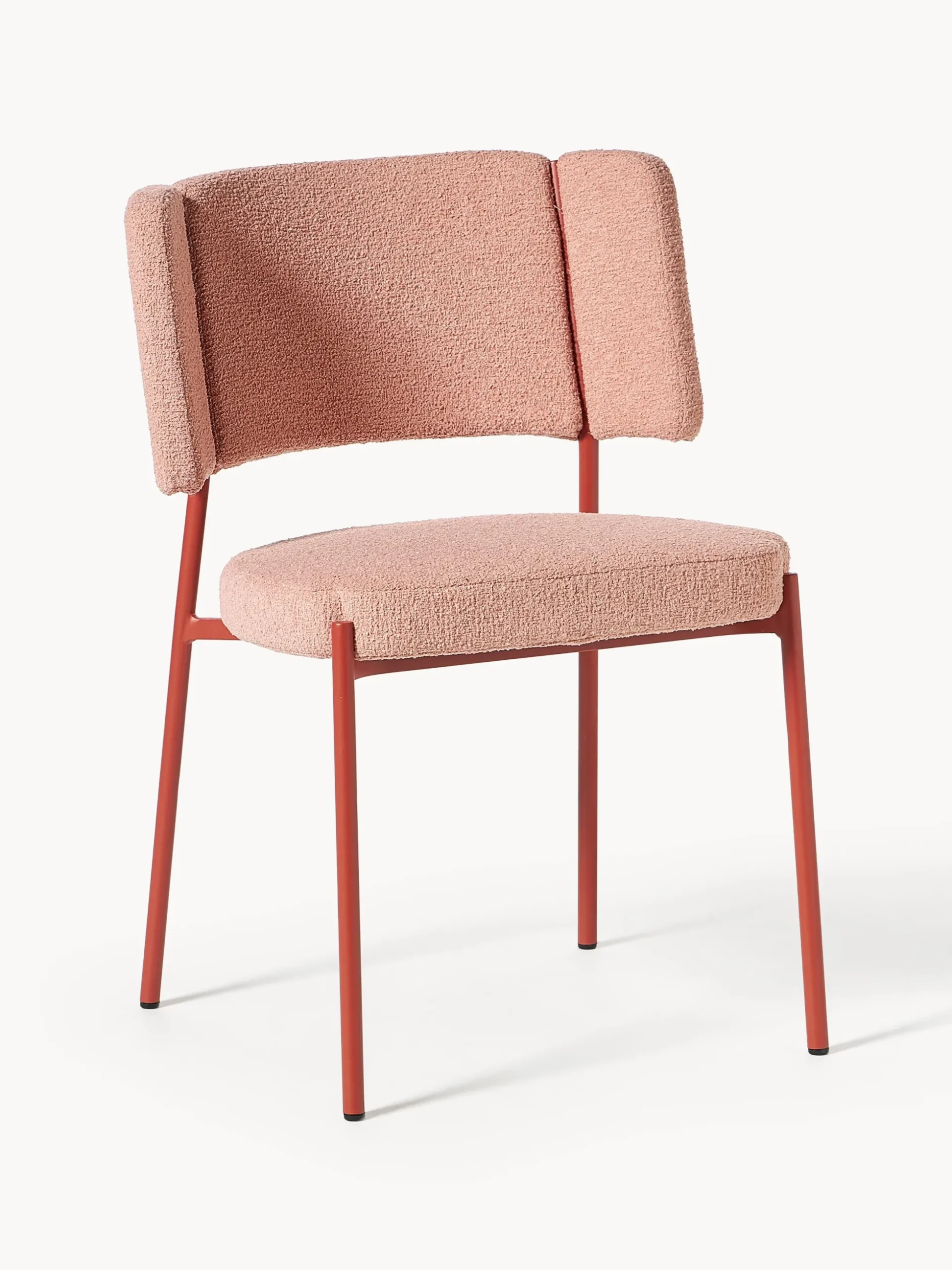Sedie imbottite in bouclé Samantha 2 pz