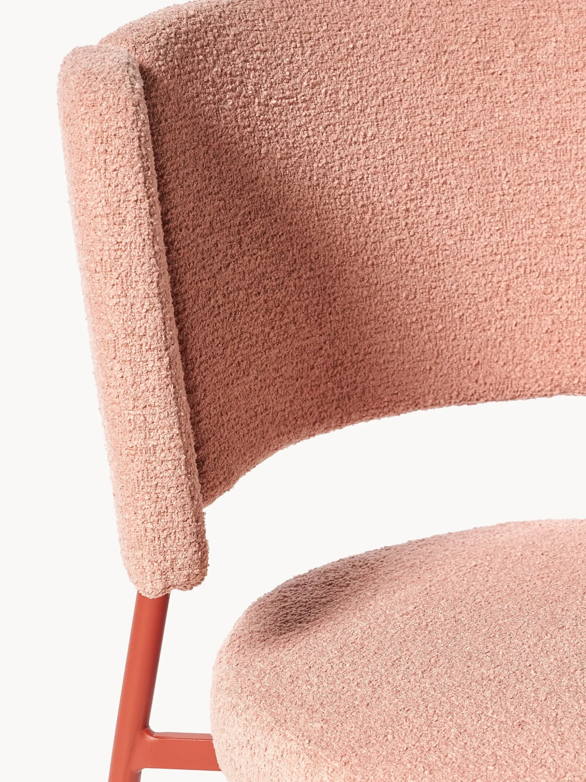 Sedie imbottite in bouclé Samantha 2 pz