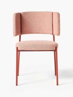 Sedie imbottite in bouclé Samantha 2 pz