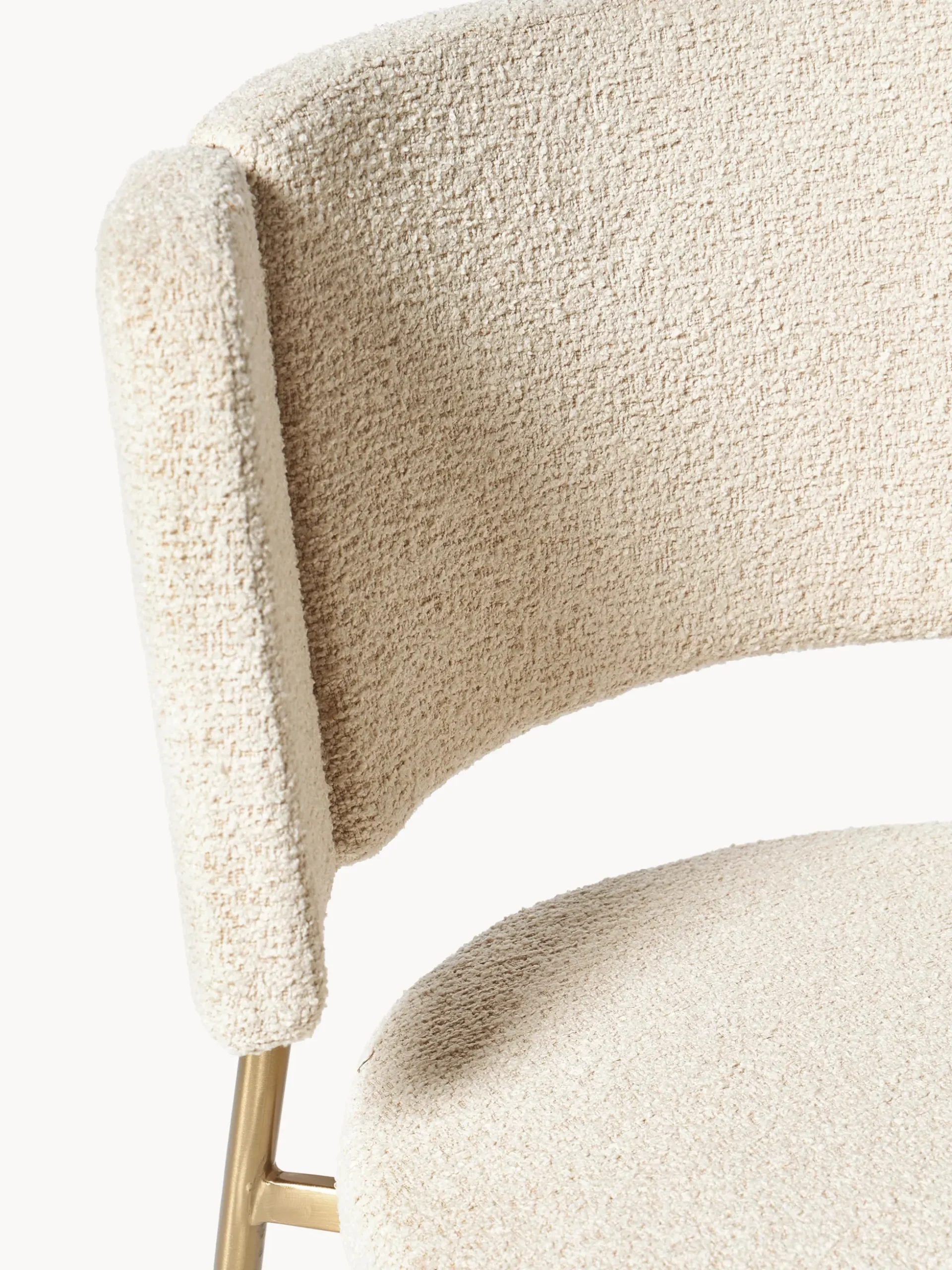 Sedie imbottite in bouclé Samantha 2 pz