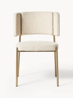 Sedie imbottite in bouclé Samantha 2 pz