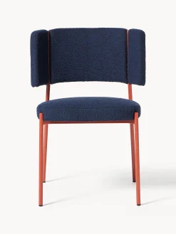 Sedie imbottite in bouclé Samantha 2 pz