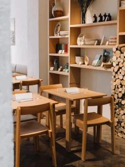 Sedie impilabili in legno di quercia Blueprint 2 pz