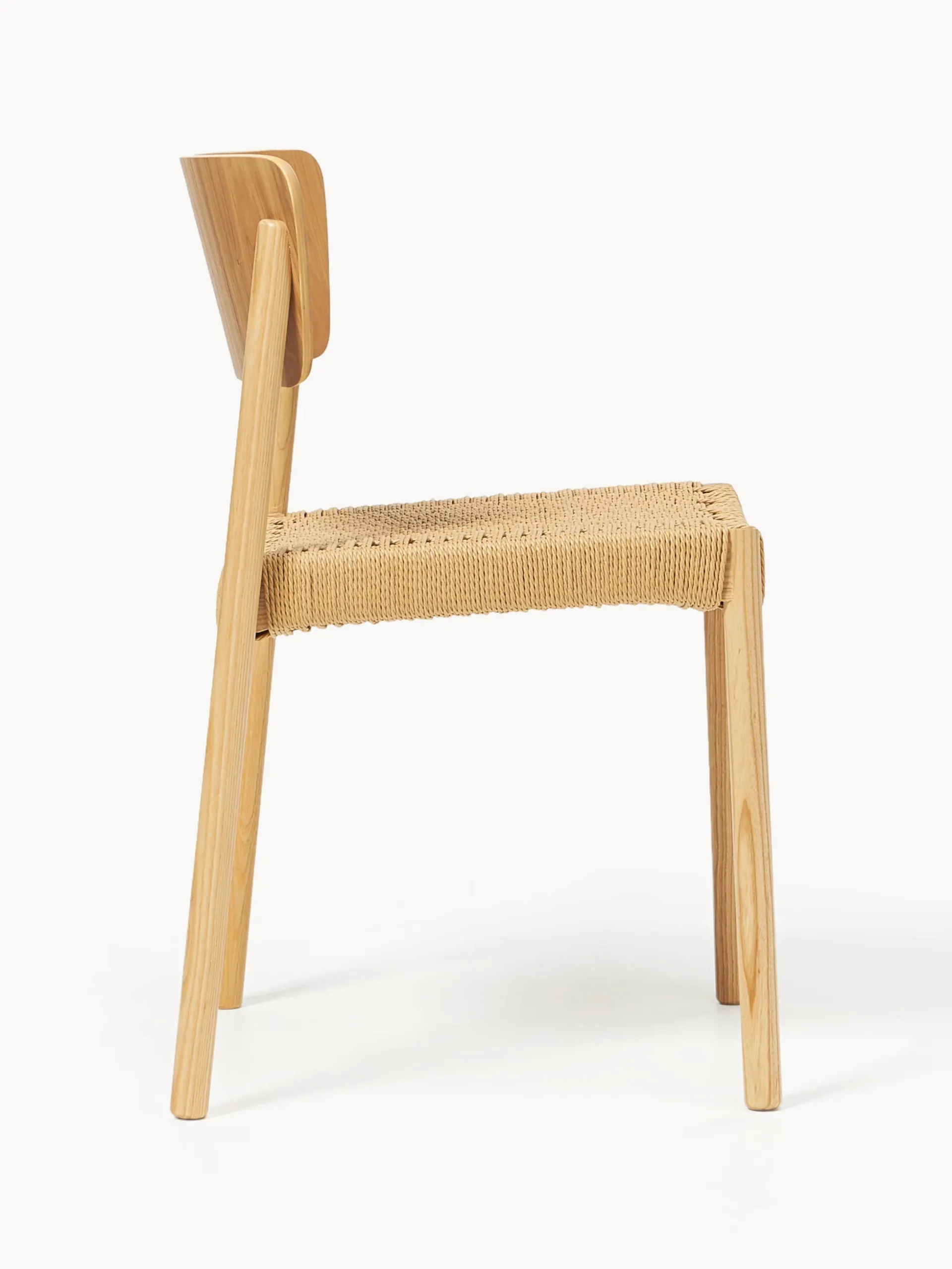 Sedie in legno con seduta in rattan Danny 2 pz