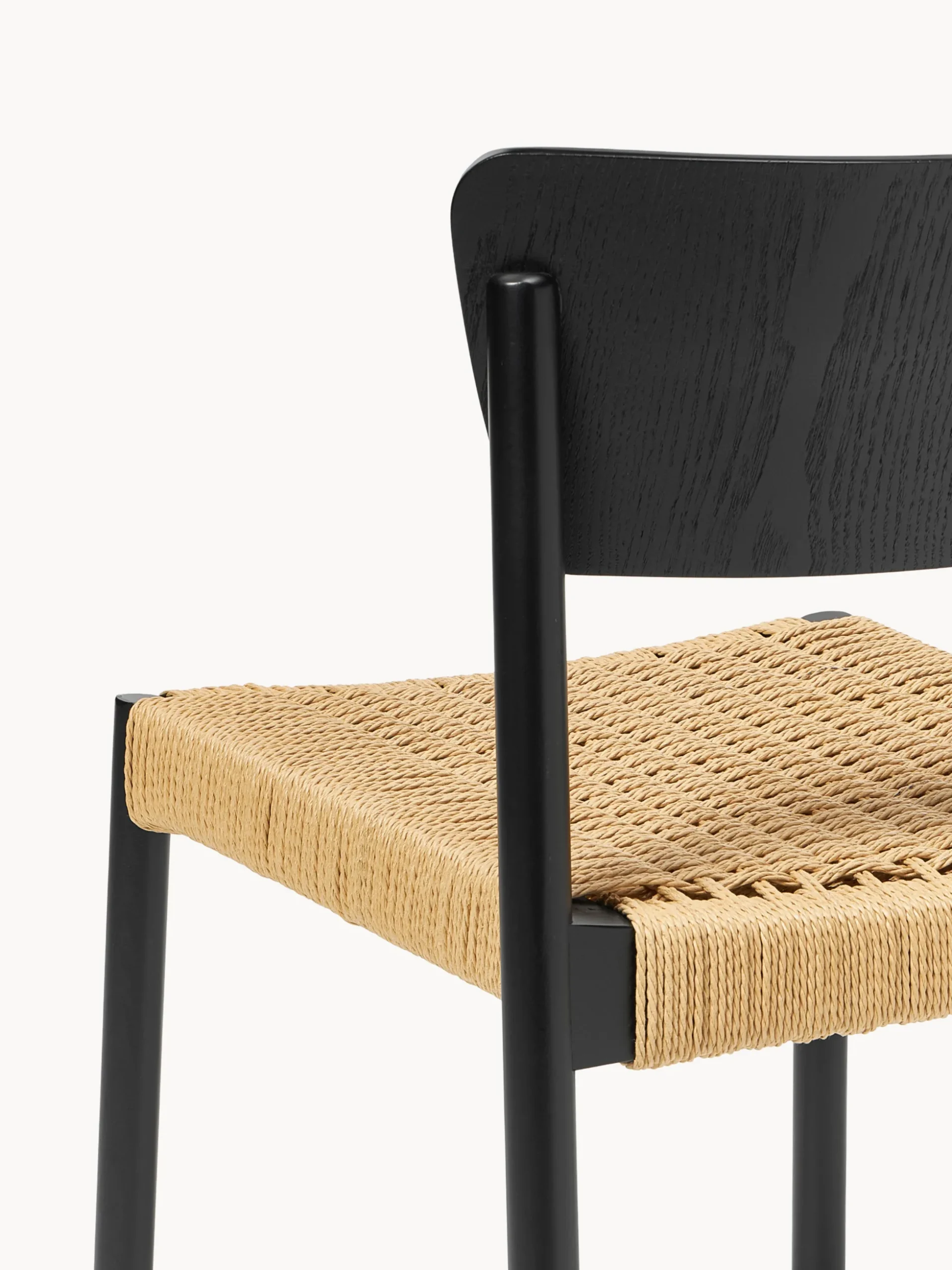 Sedie in legno con seduta in rattan Danny 2 pz