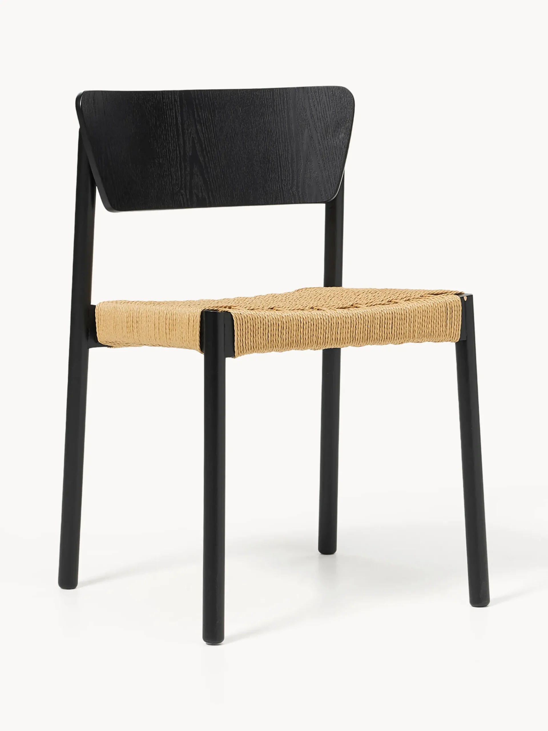 Sedie in legno con seduta in rattan Danny 2 pz