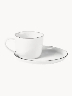Servizio da tavola in porcellana fatto a mano Salt, 4 persone (16 pz)