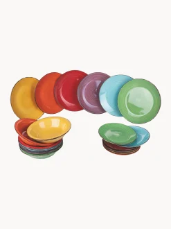 Servizio di piatti dipinto a mano Baita, 6 persone, set 18