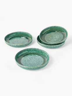 Servizio di piatti fatto a mano con smalto reattivo Pam, 4 persone (12 pz)