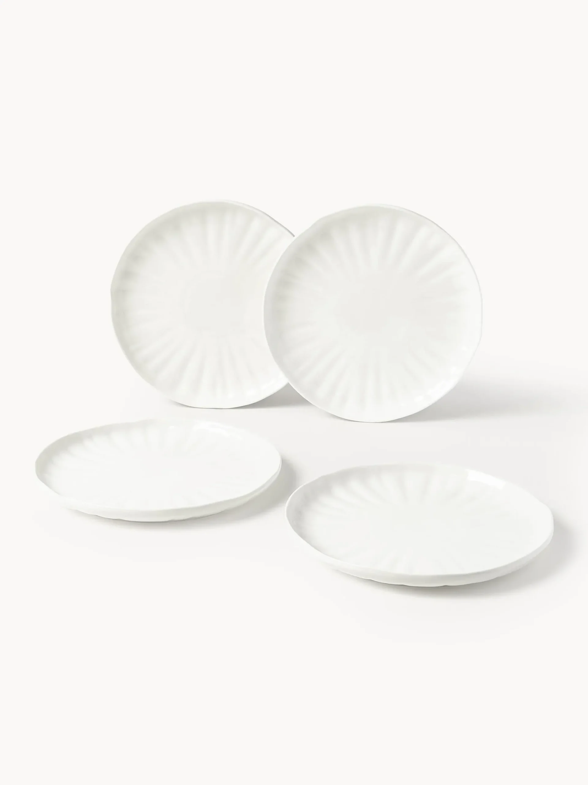 Servizio di piatti in porcellana con rilievo Sali, 4 persone (12 pz)