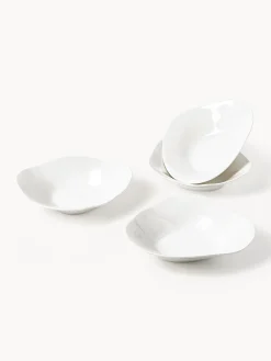 Servizio di piatti in porcellana dalla forma organica Joana, 4 persone (12 pz)