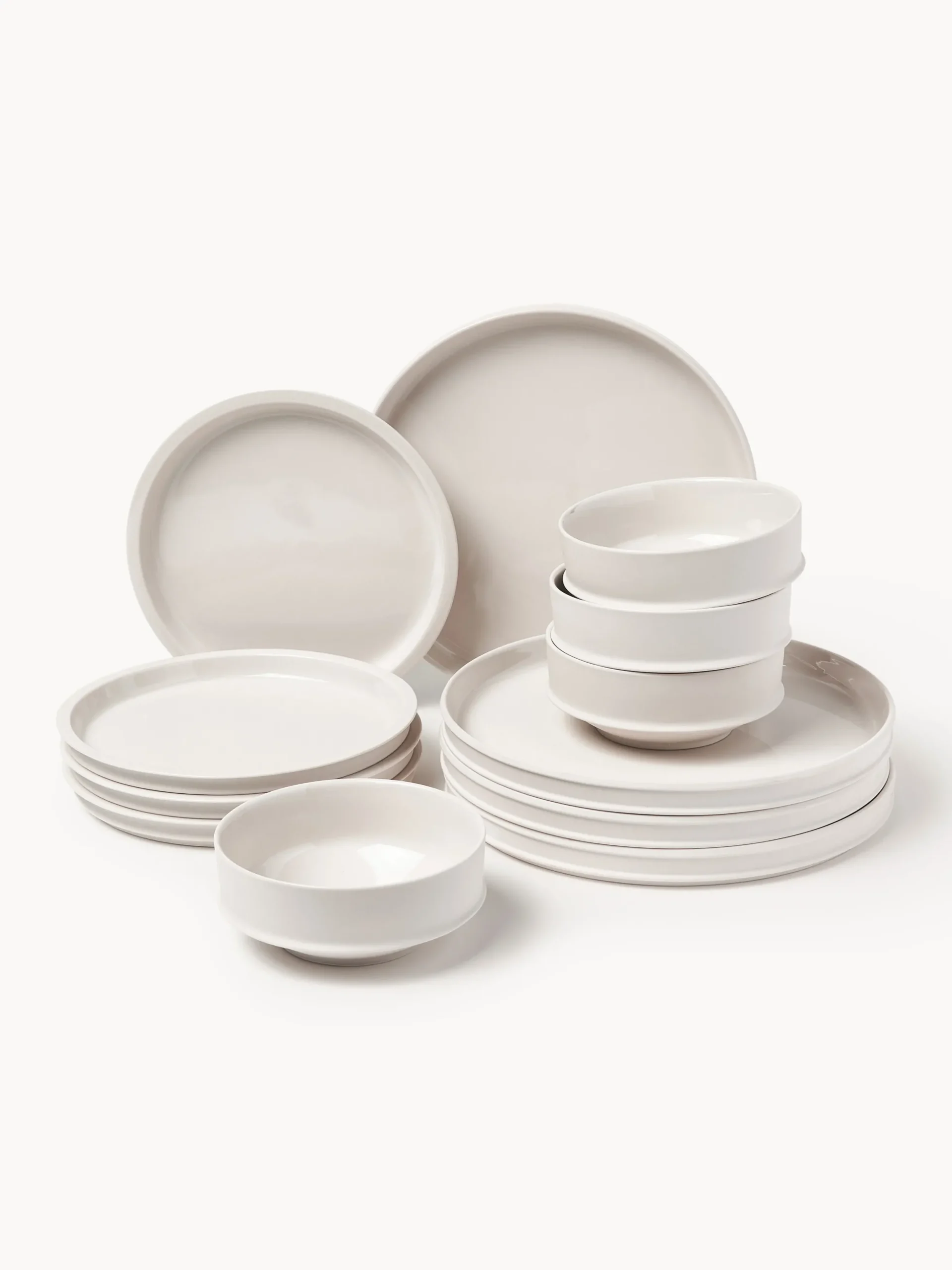 Servizio di stoviglie in porcellana con smalto reattivo Dune, 4 persone (12 pz)