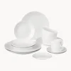 Servizio da tavola in porcellana fatto a mano Cosmopolitan, 2 persone (14 pz)