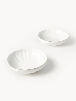 Servizio di piatti in porcellana con rilievo Sali, 4 persone (12 pz)
