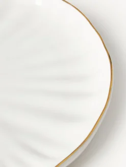 Servizio di piatti in porcellana con rilievo Sali, 4 persone (12 pz)