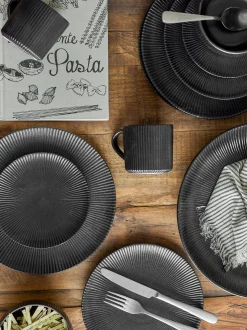 Servizio di piatti Neri, 4 persone, 12 pz