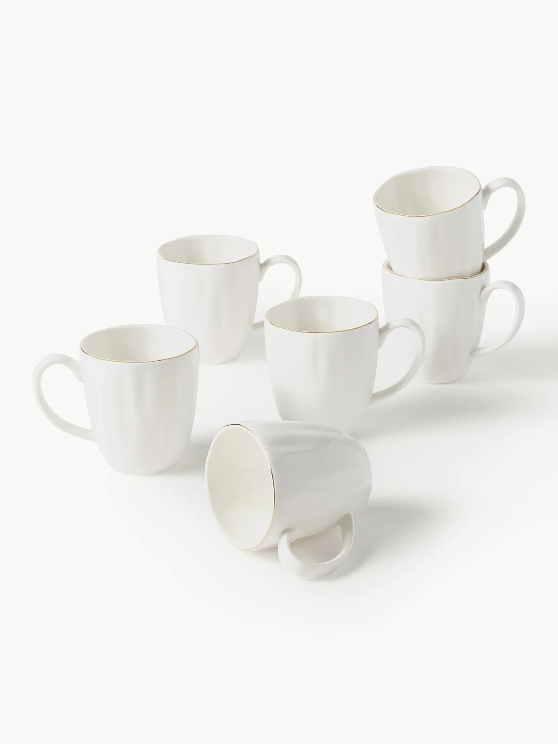 Servizio di stoviglie in porcellana con rilievo Sali, 6 persone (30 pz)