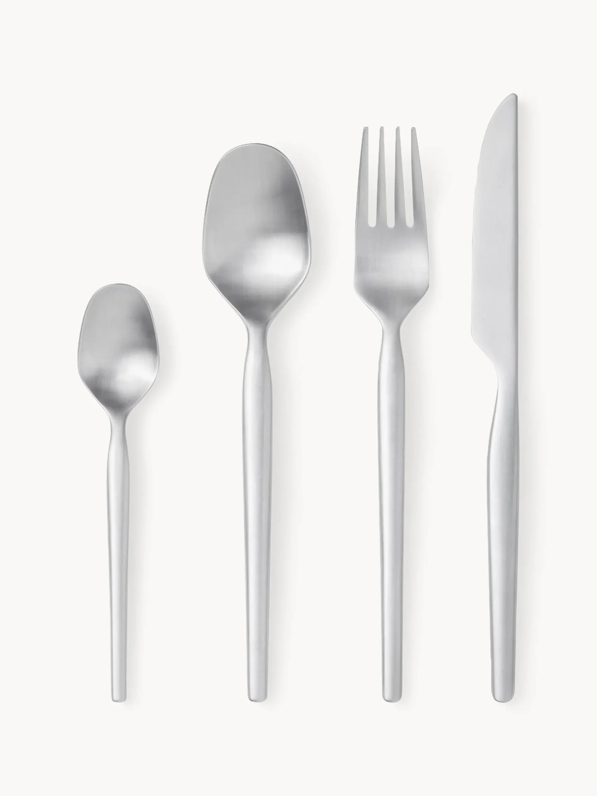 Servizio posate satinate Dorotea, 4 persone (16 pz)