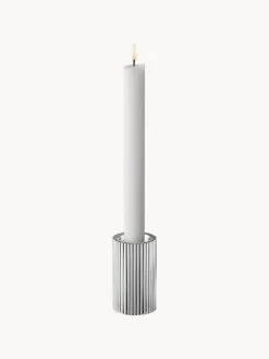 Set 3 portacandele con struttura rigata Bernadotte