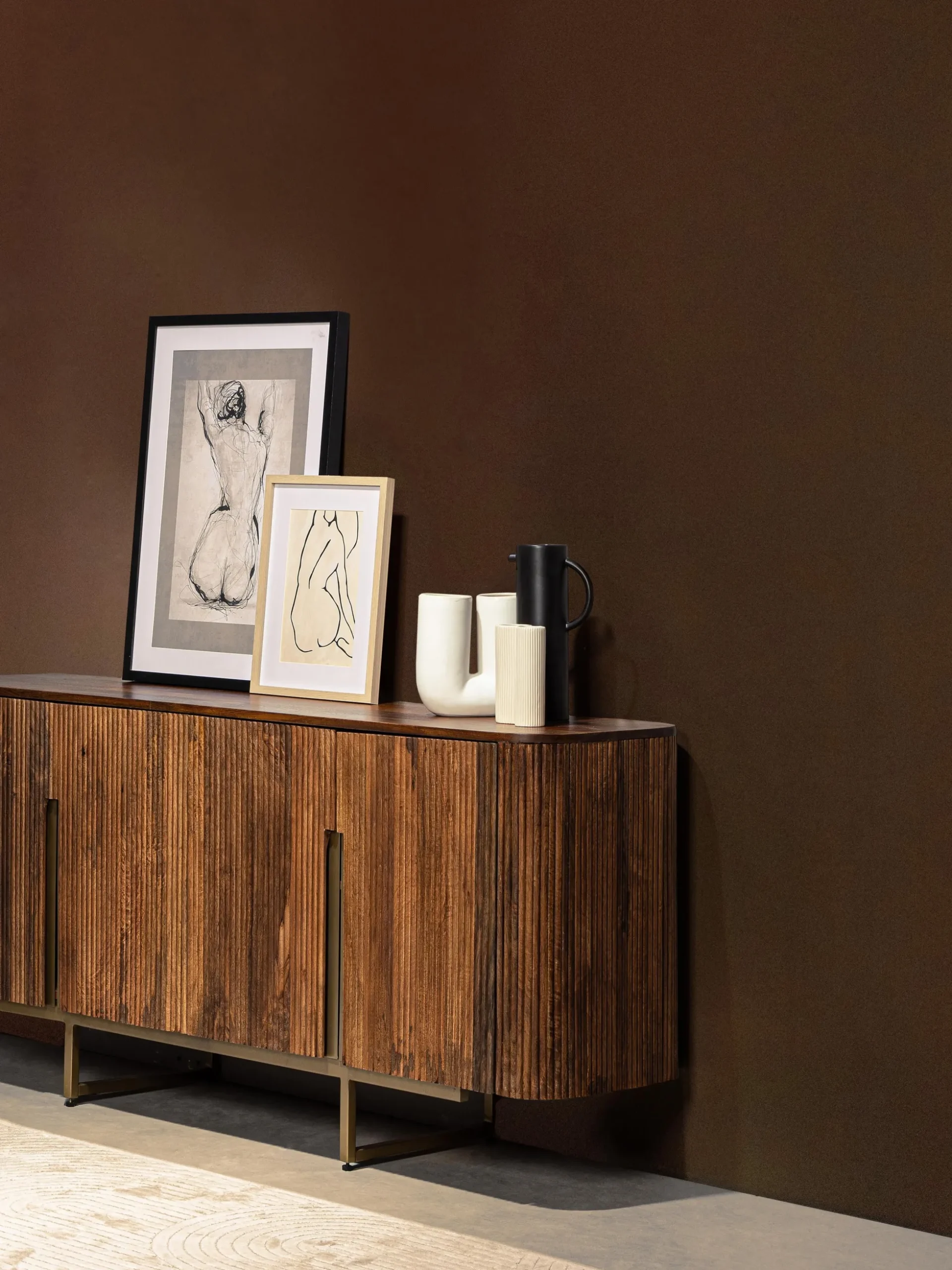 Set 2 poster con cornice in legno Refined