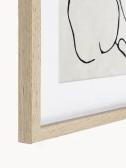 Set 2 poster con cornice in legno Refined