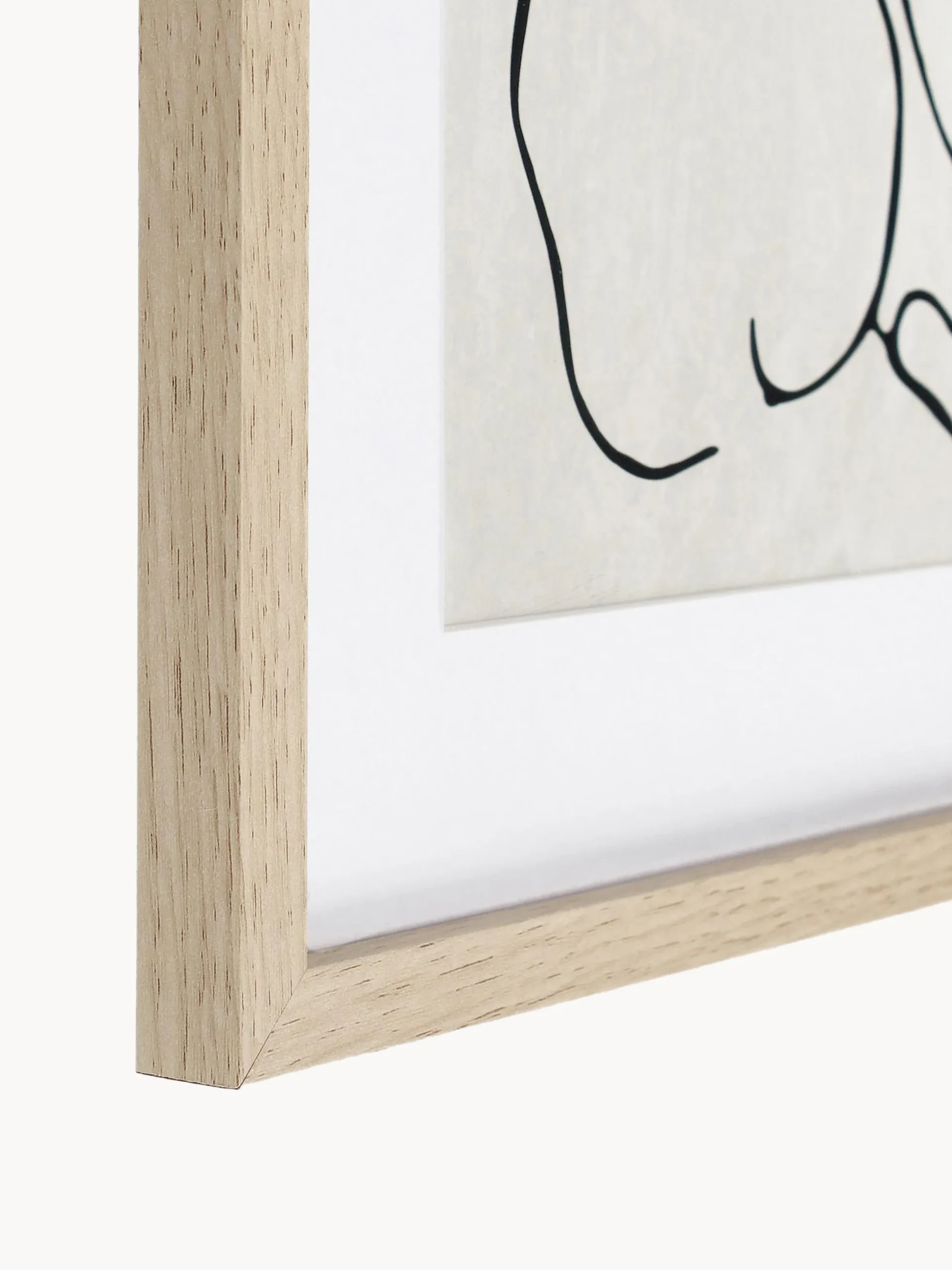 Set 2 poster con cornice in legno Refined