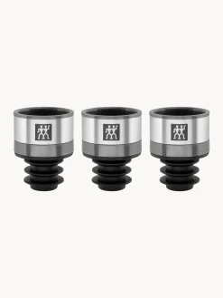 Set 3 tappi per vino sottovuoto in acciaio inossidabile Fresh & Save