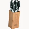 Set ceppo con 5 coltelli e 1 paio di forbici Cuisine 7 pz