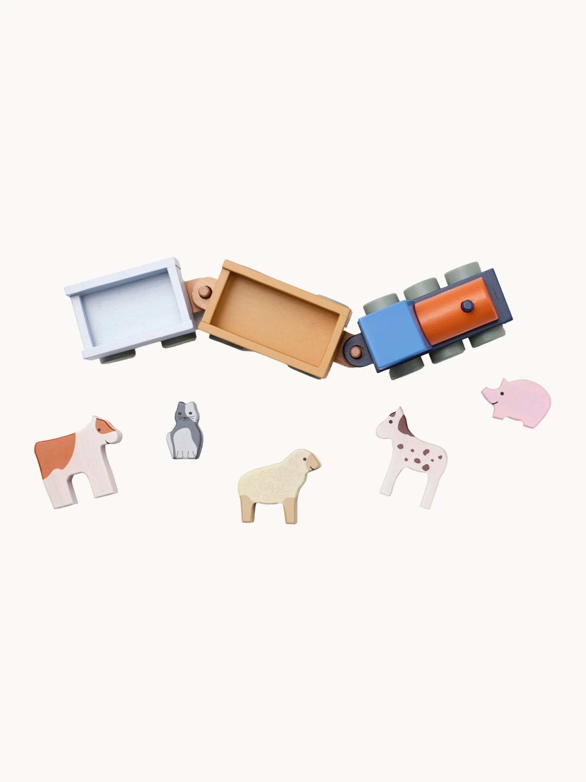 Set da gioco con trenino e animali da fattoria Aiden