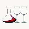 Set decanter e bicchieri da vino in cristallo Aria 3 pz