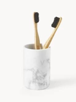 Set di 3 accessori da bagno effetto marmo Kyle