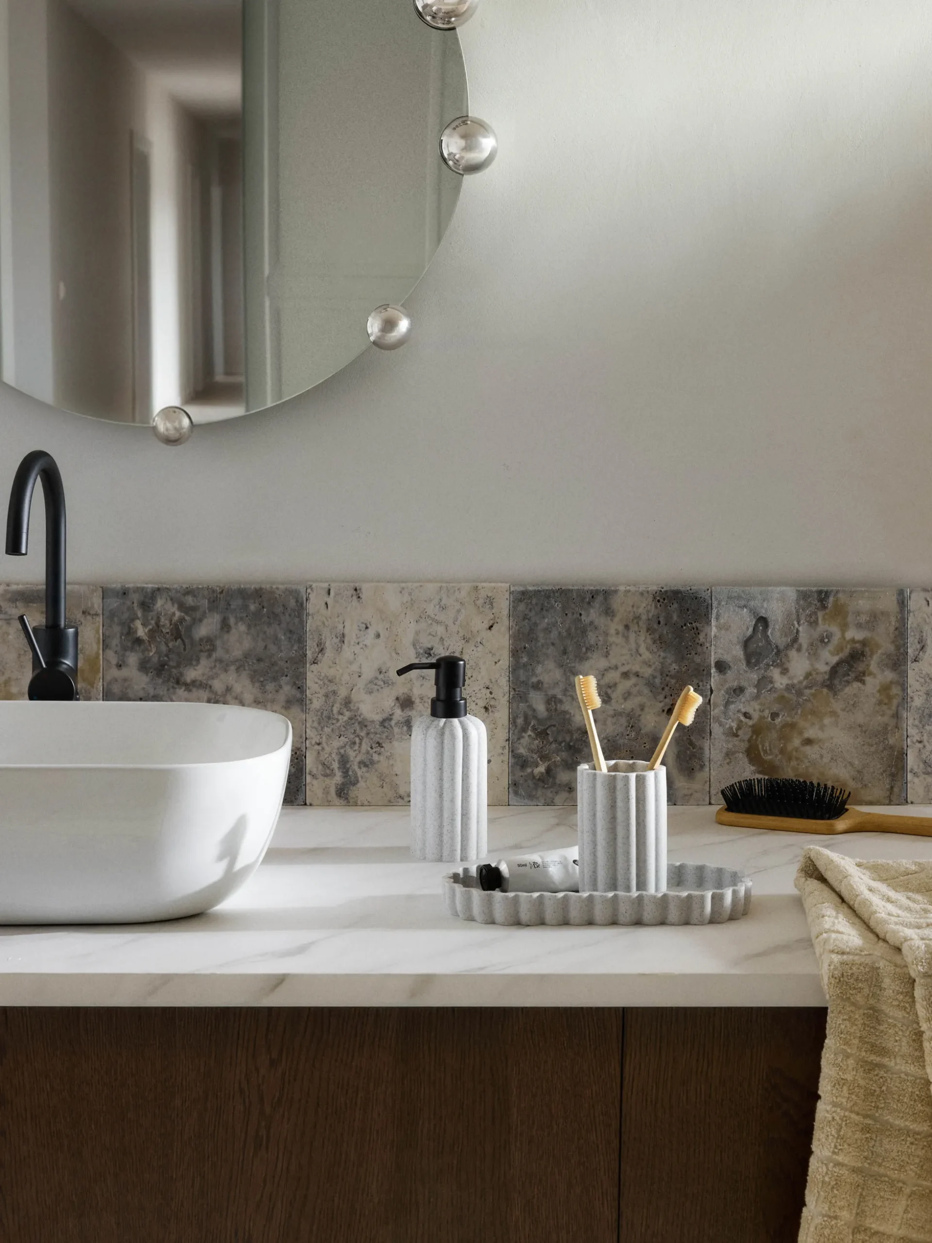 Set di 3 accessori da bagno Giselle