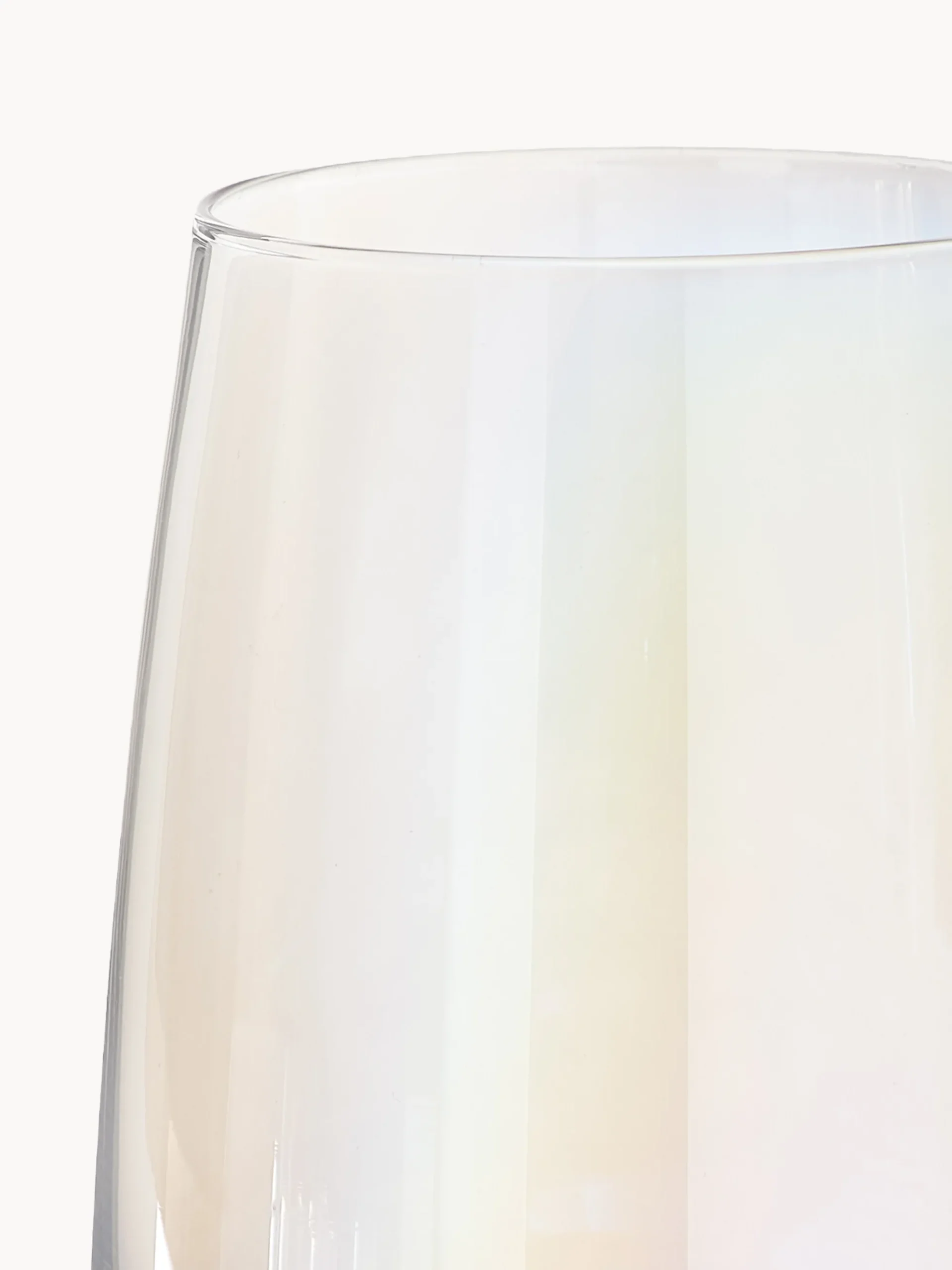 Set di 4 bicchieri da long drink in vetro soffiato iridescente Ellery