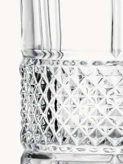 Set di 6 bicchieri da long drink in cristallo con motivo in rilievo Brillante