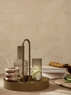 Set di 4 bicchieri da long drink in vetro soffiato millerighe Ripple